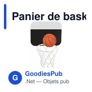 Panier de basket personnalisable avec logo - Panier de Basket Jordan - Miniature 3