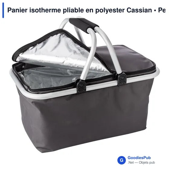 Panier isotherme pliable personnalisable pour logo - Cassian - Image 2