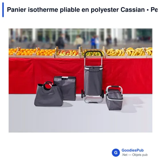 Panier isotherme pliable personnalisable pour logo - Cassian - Image 3