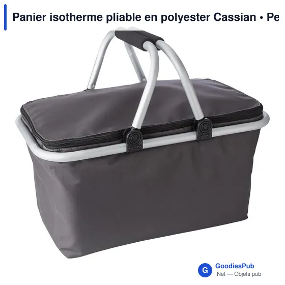 Panier isotherme pliable personnalisable pour logo - Cassian - Image 7