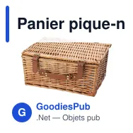 Panier pique-nique personnalisable pour 2 personnes avec logo - Miniature 3