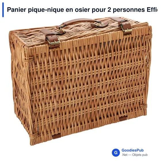 Panier pique-nique personnalisable pour 2 personnes avec logo - Image 4