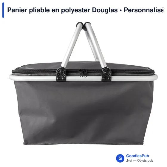 Panier pliable en polyester personnalisable avec logo - Douglas - Image 1