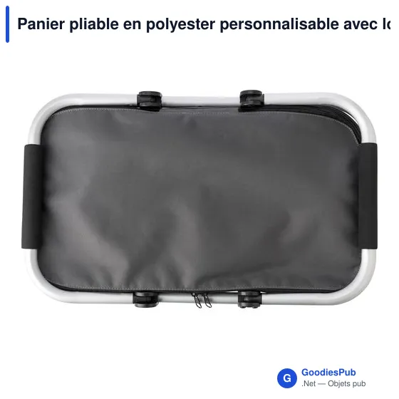 Panier pliable en polyester personnalisable avec logo - Douglas - Image 2