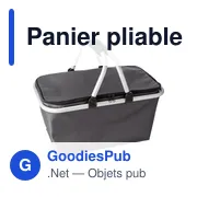 Panier pliable en polyester personnalisable avec logo - Douglas - Miniature 3