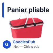 Panier pliable en polyester personnalisable avec logo - Douglas - Miniature 5