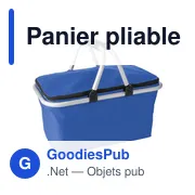 Panier pliable en polyester personnalisable avec logo - Douglas - Miniature 6