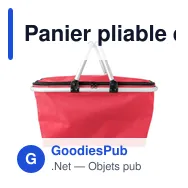 Panier pliable en polyester personnalisable avec logo - Douglas - Miniature 9