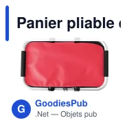 Panier pliable en polyester personnalisable avec logo - Douglas - Miniature 10