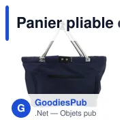 Panier pliable en polyester personnalisable avec logo - Nadine - Miniature 11