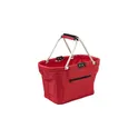 Variante rouge - Panier pliable en polyester personnalisable avec logo - Nadine