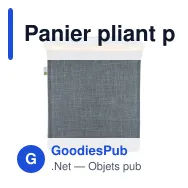 Panier pliant personnalisable avec couvercle 40,5 x 33 x 42 cm - InSideOut Sogne - Miniature 2