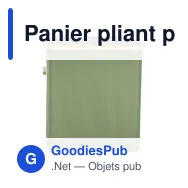 Panier pliant personnalisable avec couvercle 40,5 x 33 x 42 cm - InSideOut Sogne - Miniature 3