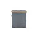 Variante Gris foncé - Panier pliant personnalisable avec couvercle 40,5 x 33 x 42 cm - InSideOut Sogne