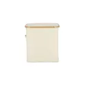 Variante Ecru - Panier pliant personnalisable avec couvercle 40,5 x 33 x 42 cm - InSideOut Sogne