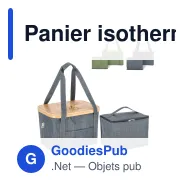 Panier isotherme pliable personnalisable en R-PET avec logo - InSideOut Sogne - Miniature 1