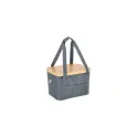 Variante Gris foncé - Panier isotherme pliable personnalisable en R-PET avec logo - InSideOut Sogne