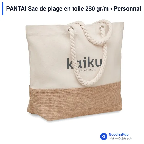 PANTAI Sac de plage en toile 280 gr/m - Image 3