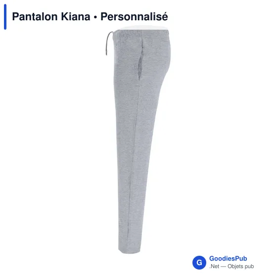 Pantalon long unisexe personnalisable en coton - Kianaavec logo - Image 5