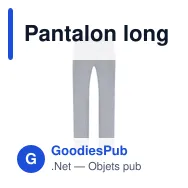 Pantalon long unisexe personnalisable en coton - Kianaavec logo - Miniature 6