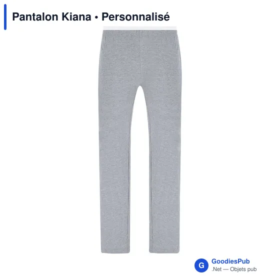 Pantalon long unisexe personnalisable en coton - Kianaavec logo - Image 8