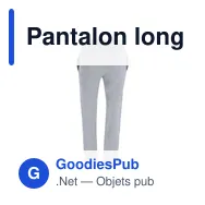 Pantalon long unisexe personnalisable en coton - Kianaavec logo - Miniature 9