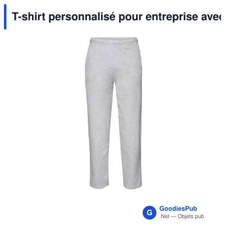 T-shirt personnalisé pour entreprise avec logo - modèle gris