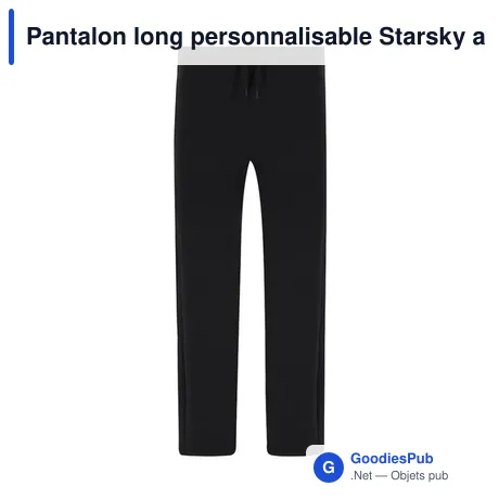 Pantalon long personnalisable Starsky avec logo - bleu marine