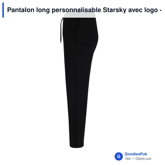 Pantalon long personnalisable Starsky avec logo - bleu marine - Image 4