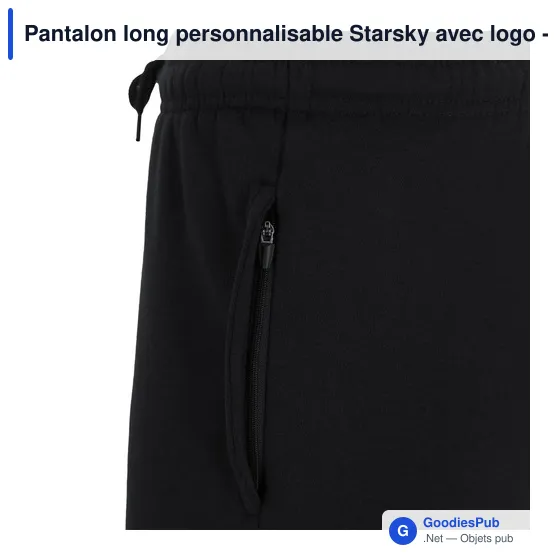 Pantalon long personnalisable Starsky avec logo - bleu marine - Image 10