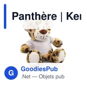 Peluche personnalisable Panthère avec logo - Kerry - Miniature 3