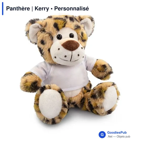 Peluche personnalisable Panthère avec logo - Kerry - Image 3