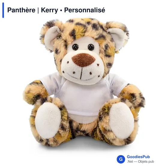 Peluche personnalisable Panthère avec logo - Kerry - Image 4