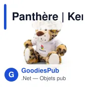 Peluche personnalisable Panthère avec logo - Kerry - Miniature 6