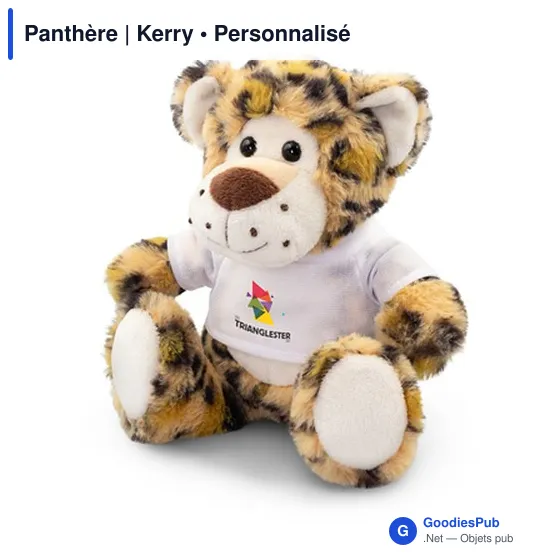 Peluche personnalisable Panthère avec logo - Kerry - Image 6