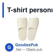 T-shirt personnalisable avec logo pour entreprise - modèle Pantoufle - Miniature 6