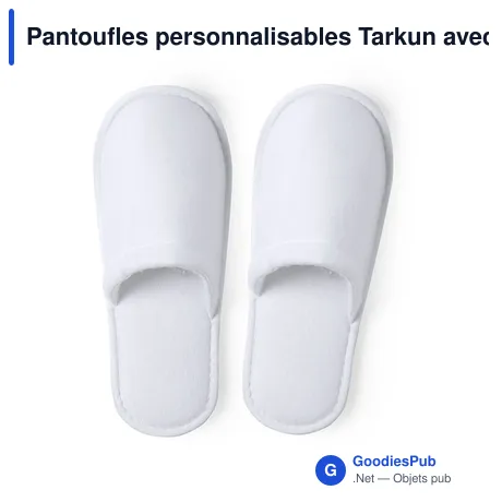 Pantoufles personnalisables Tarkun avec logo - Confort unisexe