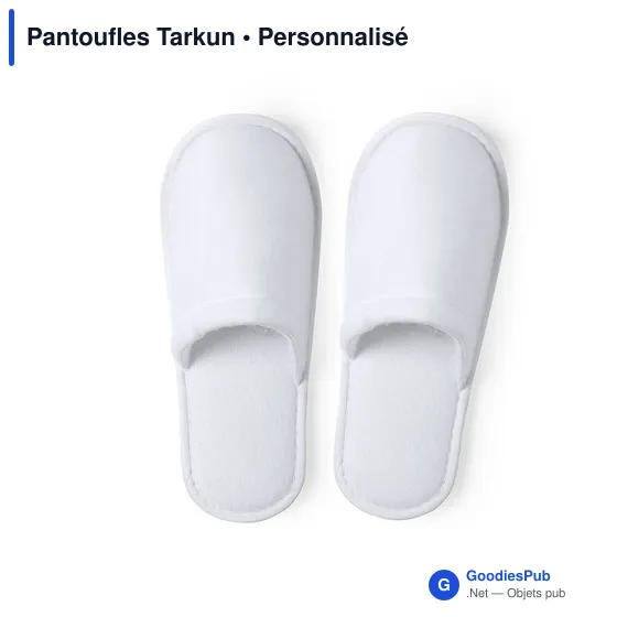 Pantoufles personnalisables Tarkun avec logo - Confort unisexe - Image 2
