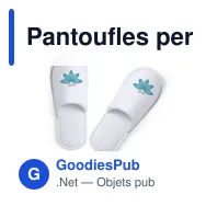 Pantoufles personnalisables Tarkun avec logo - Confort unisexe - Miniature 11