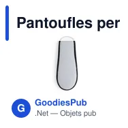 Pantoufles personnalisables Tarkun avec logo - Confort unisexe - Miniature 12
