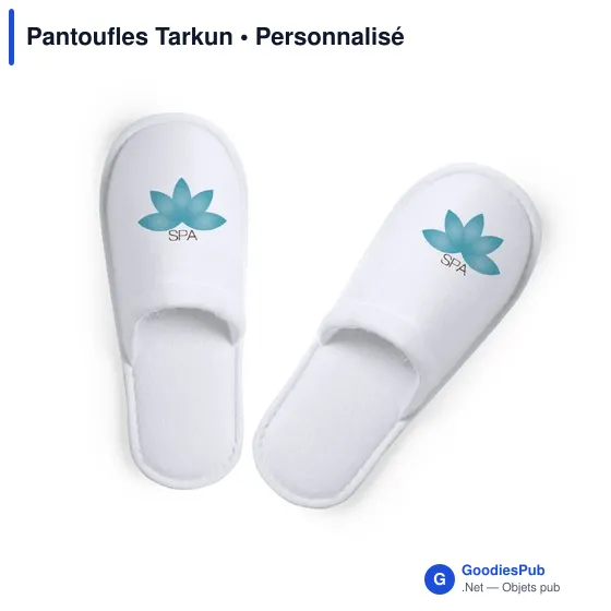 Pantoufles personnalisables Tarkun avec logo - Confort unisexe - Image 3