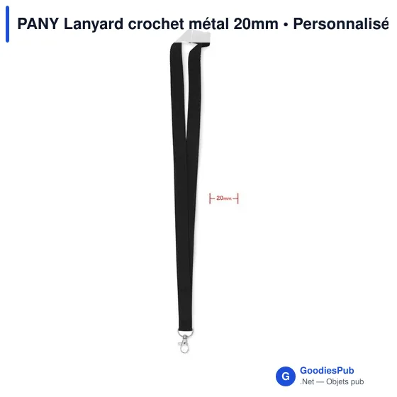 PANY Lanyard crochet métal 20mm - Image 2