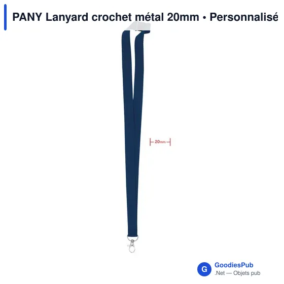 PANY Lanyard crochet métal 20mm - Image 3