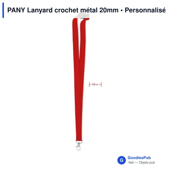 PANY Lanyard crochet métal 20mm - Image 4