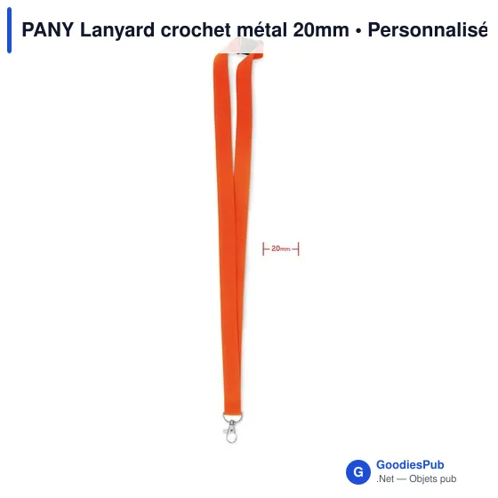 PANY Lanyard crochet métal 20mm - Image 7
