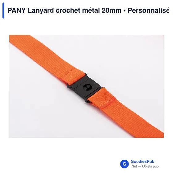 PANY Lanyard crochet métal 20mm - Image 8