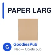 PAPER LARGE Sac cadeau (grand) 150 gr/m² - Miniature 1