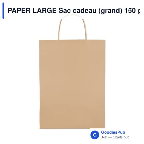 PAPER LARGE Sac cadeau (grand) 150 gr/m²