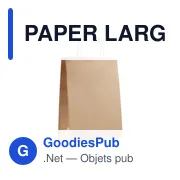 PAPER LARGE Sac cadeau (grand) 150 gr/m² - Miniature 2