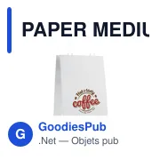 PAPER MEDIUM Sac cadeau (moyen) 150 gr/m² - Miniature 4